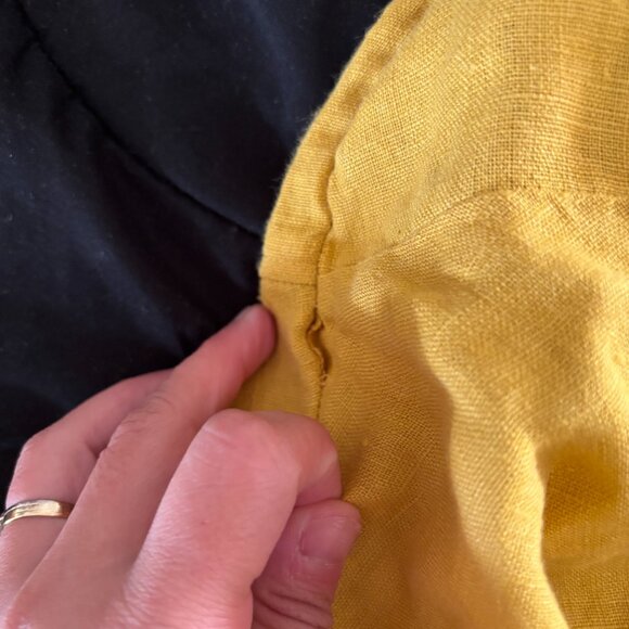 NWOT Linen A-Line Dress - Size S/M, Yellow - Picture 7 of 14